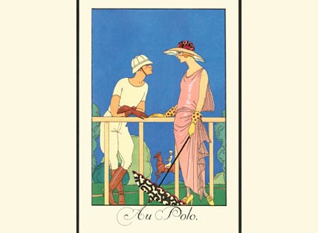 Au Polo by Georges Barbier art print