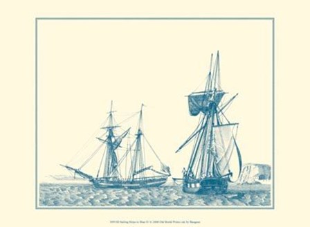 Sailing Ships in Blue IV by Lubin Baugin art print