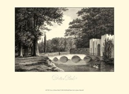 View of Ditton Park by James Hakewill art print