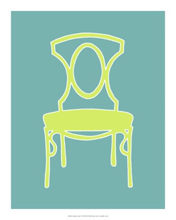 Graphic Chair I by Chariklia Zarris art print
