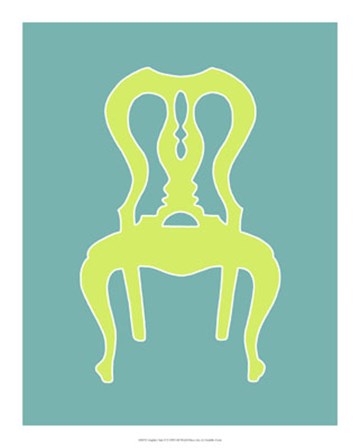 Graphic Chair II by Chariklia Zarris art print