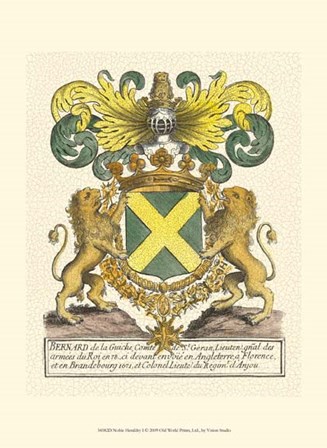 Noble Heraldry I by Vision Studio art print