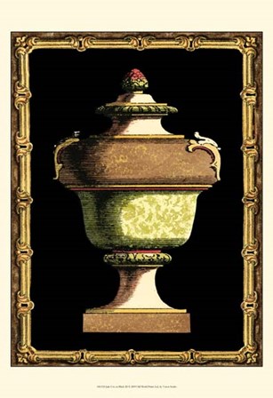 Jade Urn on Black III by Vision Studio art print