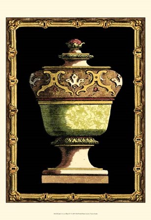 Jade Urn on Black IV by Vision Studio art print