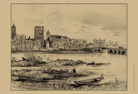 Riverside Estate I by Albert Robida art print