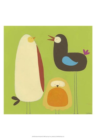 Feathered Friends II by June Erica Vess art print