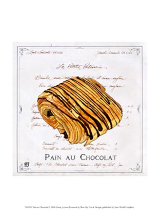 Pain au Chocolat by Ginny Joyner art print