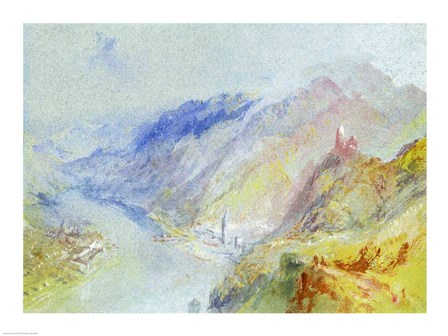 The Castle of Trausnitz overlooking Landshut, c.1839 by J.M.W. Turner art print