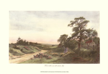 Where Heather Vies with Crimson Sky by Henry G. Walker art print