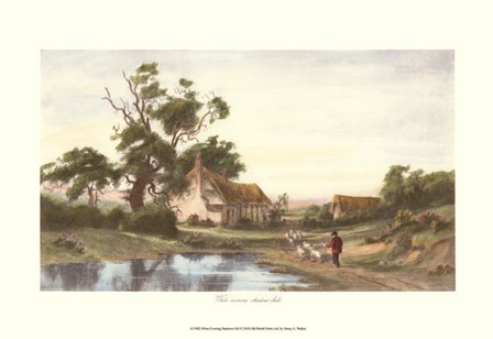 When Evening Shadows Fall by Henry G. Walker art print