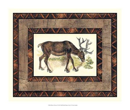 Rustic Moose by Vision Studio art print