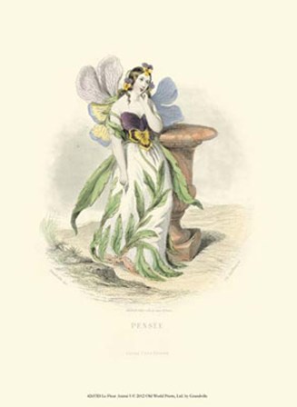 Le Fleur AnimT I by J. J. Grandville art print