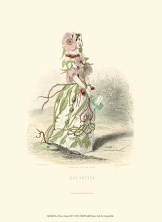 Le Fleur AnimT II by J. J. Grandville art print