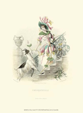 Le Fleur AnimT IV by J. J. Grandville art print