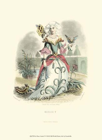 Le Fleur AnimT V by J. J. Grandville art print