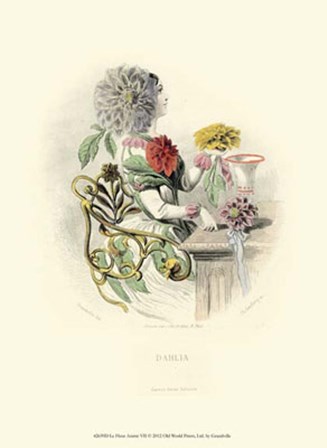 Le Fleur AnimT VII by J. J. Grandville art print