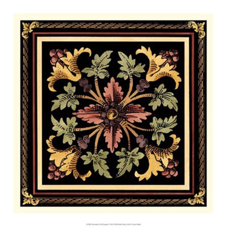 Decorative Tile Design I by Vision Studio art print