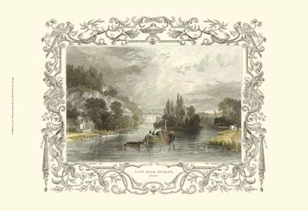 View Near Hurley by William Tombleson art print