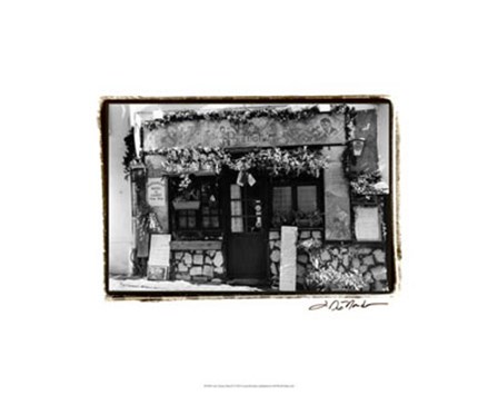 Cafe Charm, Paris II by Laura Denardo art print