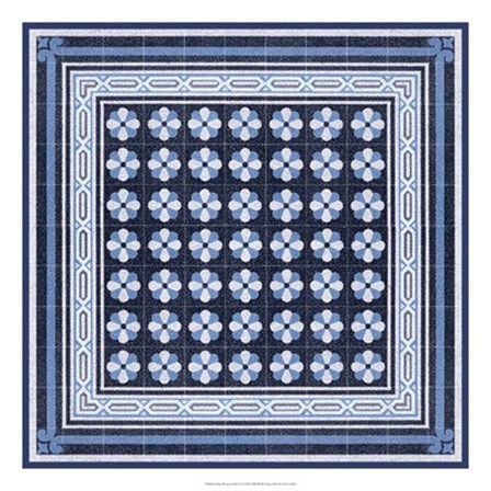 Italian Mosaic in Blue IV by Vision Studio art print