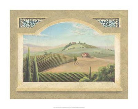 Vineyard Window III by Joelle McIntyre art print