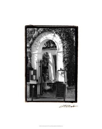 Cafe Charm, Paris III by Laura Denardo art print
