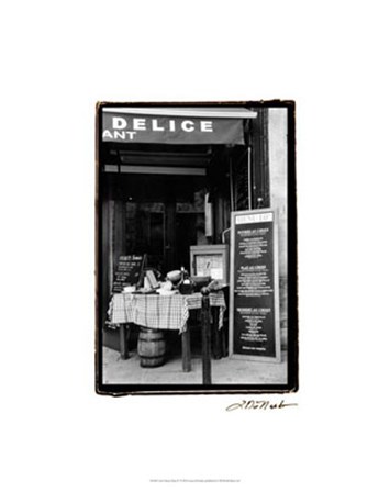 Cafe Charm, Paris IV by Laura Denardo art print