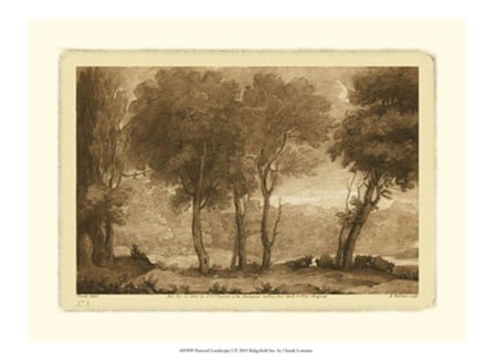Pastoral Landscape I by Claude Lorrain art print