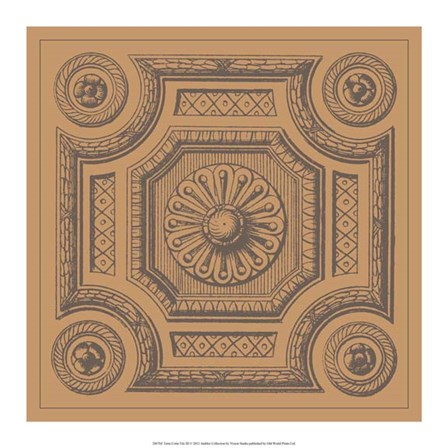 Terra Cotta Tile III by Vision Studio art print
