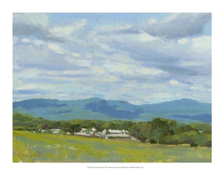 Holyoke Range by Stephen Calcasola art print