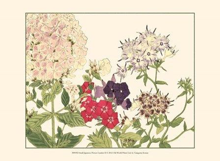 Small Japanese Flower Garden II by Konan Tanigami art print