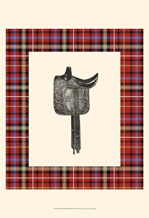 Saddle and Plaid III by Vision Studio art print