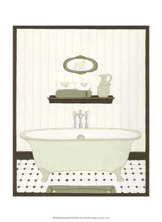 Parisian Bath III by June Erica Vess art print