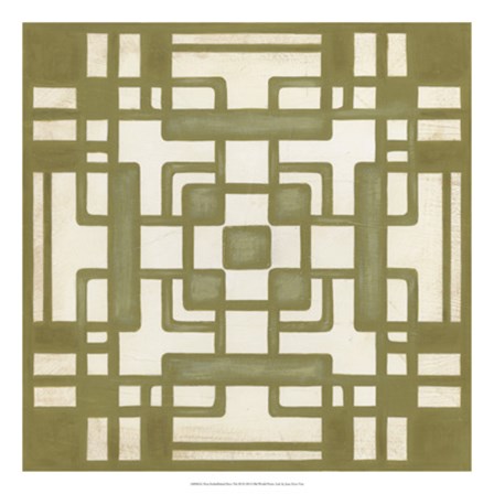 Non-Embellished Deco Tile III by June Erica Vess art print