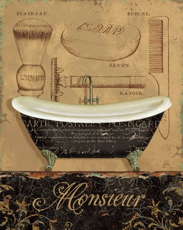 Bain de Monsieur by Daphne Brissonnet art print