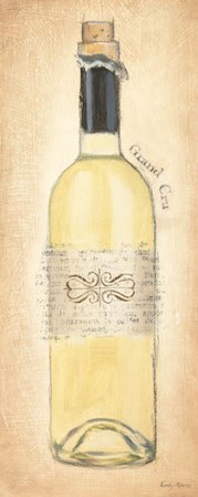 Grand Cru Blanc Bottle by Emily Adams art print