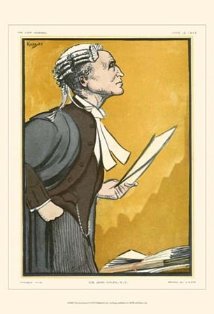 The Law Journal I by Kapp art print