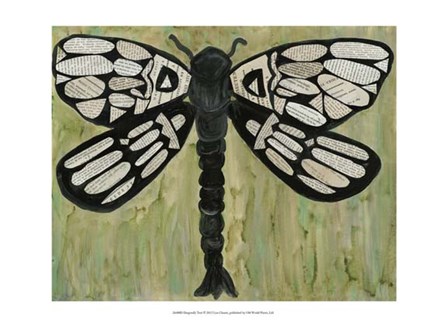 Dragonfly Text by Lisa Choate art print