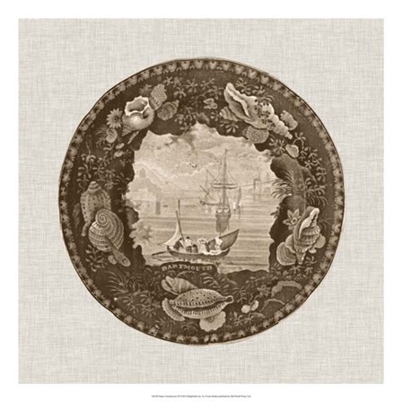 Sepia Transferware III by Vision Studio art print