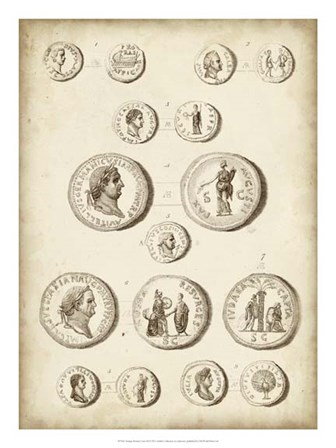 Antique Roman Coins III art print