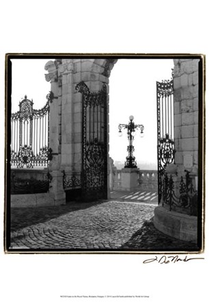 Gates to the Royal Palace, Budapest by Laura Denardo art print