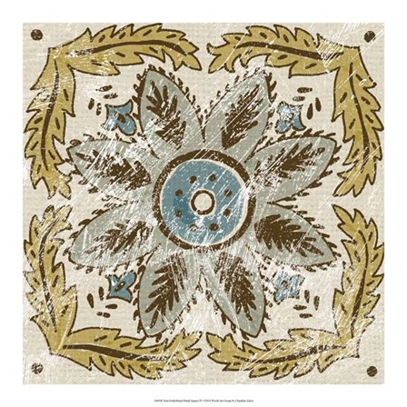 Non-Embellished Batik Square IV by Chariklia Zarris art print