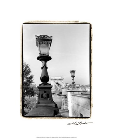 Chain Bridge over the Danube River by Laura Denardo art print