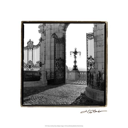 Gates to the Royal Palace, Budapest by Laura Denardo art print