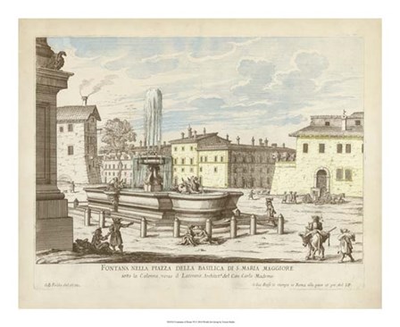 Fountains of Rome VI by Vision Studio art print
