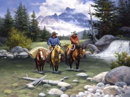 Clear Water Crossing by Jack Sorenson art print
