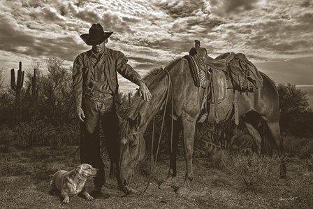 Compadres by Barry Hart art print