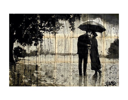 Rainy Day Rendezvous by Loui Jover art print