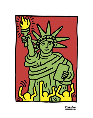 Statue of Liberty, 1986 by Keith Haring art print