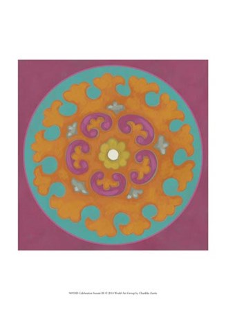 Celebration Suzani III by Chariklia Zarris art print